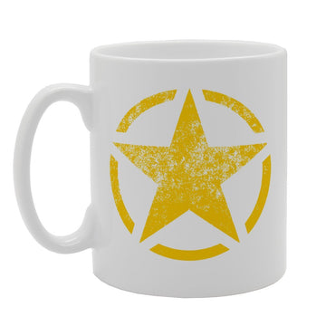 Yellow Bright Star Circle Image Design   Print Tea Coffee  Mg1607 - Funny Printed Coffee Mug - Great Gift Idea