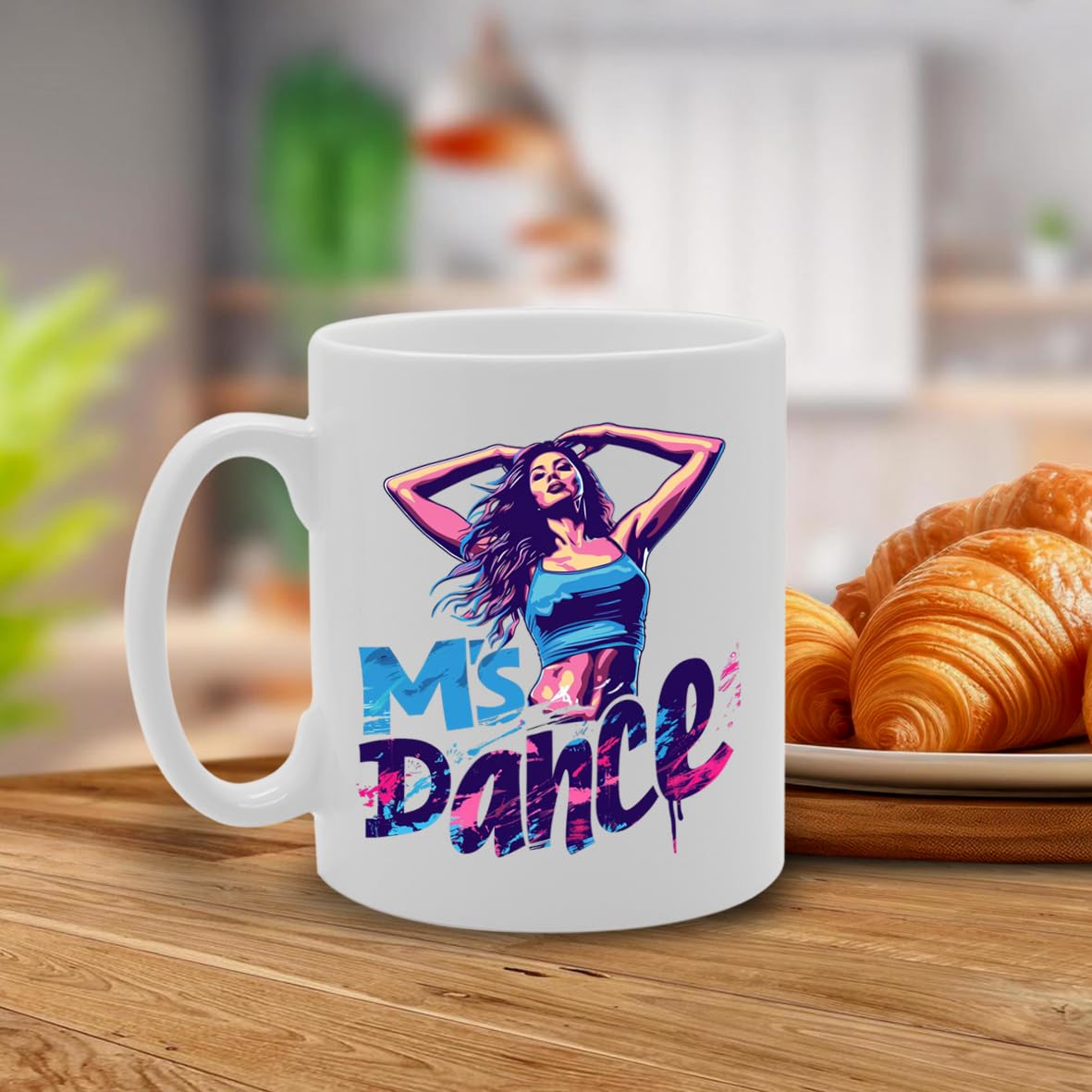 Ms Dance  - Ideal For Dancers And Dance Enthusiasts, 11Oz Ceramic Coffee  For Performers And Choreography Lovers Mg5941 - Funny Printed Coffee Mug - Great Gift Idea
