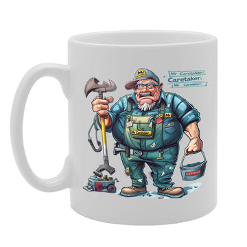 Mr Caretaker  - Created For School Caretakers, Facility Managers, Maintenance Workers, Sturdy Ceramic, Dishwasher Safe, Celebrates Facility Management Mg6028 - Funny Printed Coffee Mug - Great Gift Idea