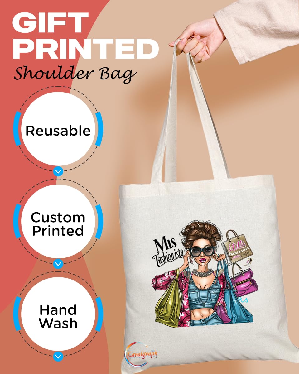 TB1978 Ms Fashionista Tote Bag - Ideal for Fashion Enthusiasts, Style Icons, and Trendsetters - Tote Bag with Stylish Design