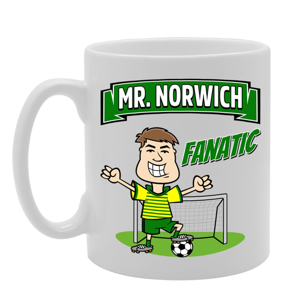 Mr Norwich Fanatic   Printed Tea Coffee Ceramic  Mg5826 - Funny Printed Coffee Mug - Great Gift Idea