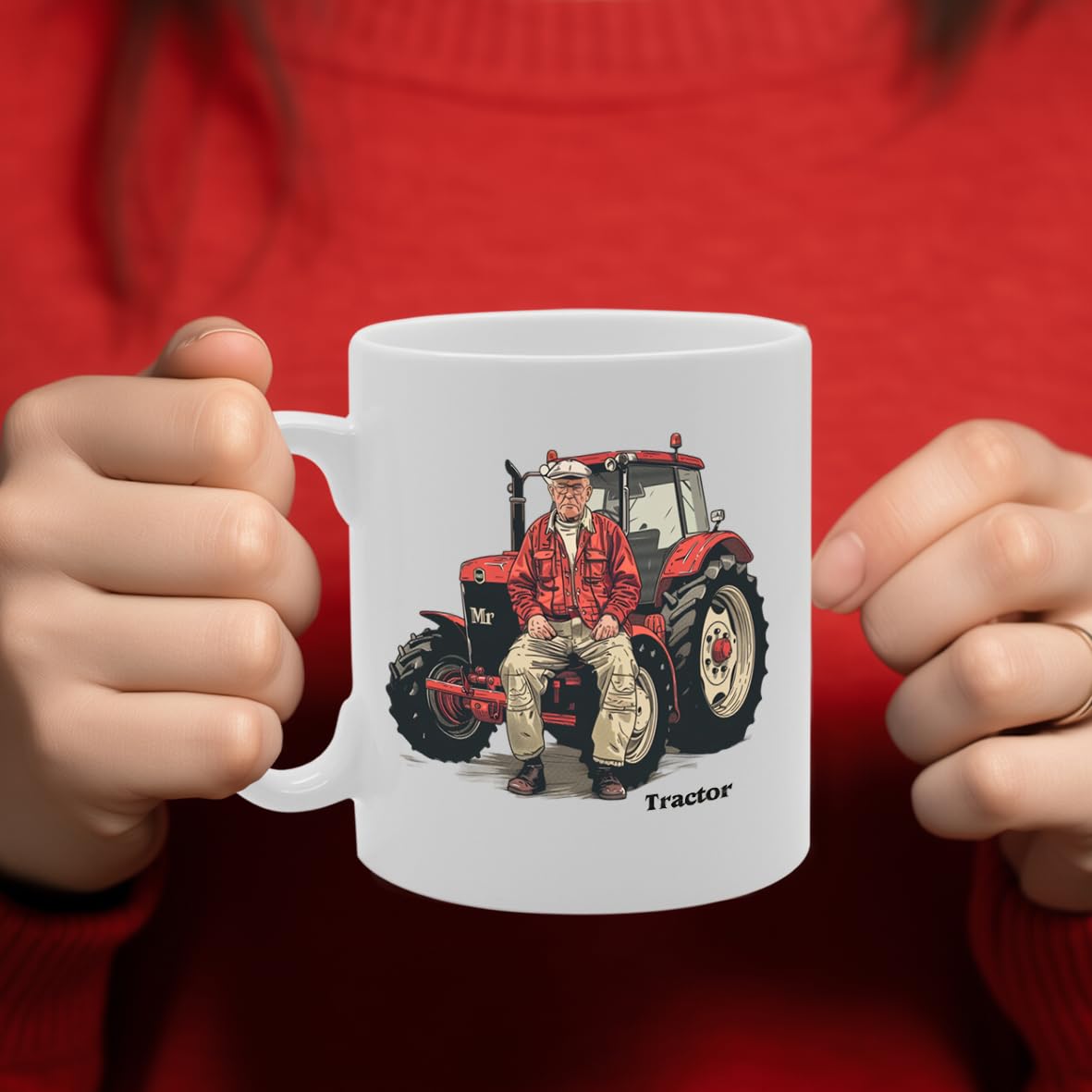 Mr Tractor  - Ideal For Tractor Drivers And Farming Enthusiasts, 11Oz Ceramic Coffee  For Agricultural Professionals And Machinery Lovers Mg5920 - Funny Printed Coffee Mug - Great Gift Idea