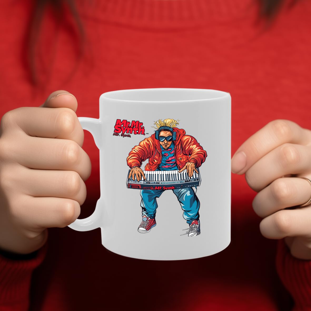 11Oz Ceramic  Mg6576 Featuring Synth – For Synth Players And Music Lovers - Funny Printed Coffee Mug - Great Gift Idea