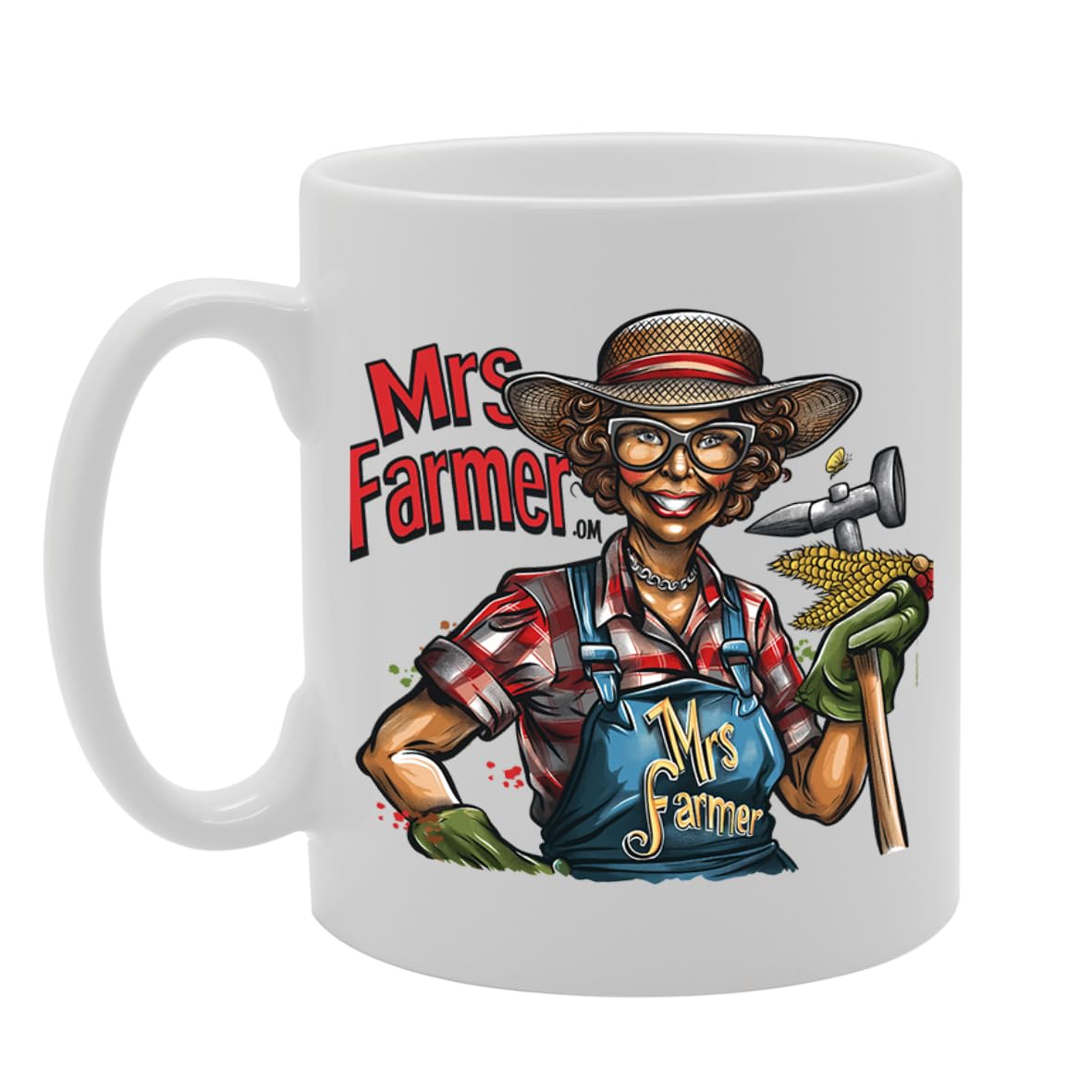 Mrs Farmer  - For Female Farmers, Agricultural Workers, Farming Enthusiasts, Durable Ceramic, Dishwasher Safe, Premium Print Mg6063 - Funny Printed Coffee Mug - Great Gift Idea