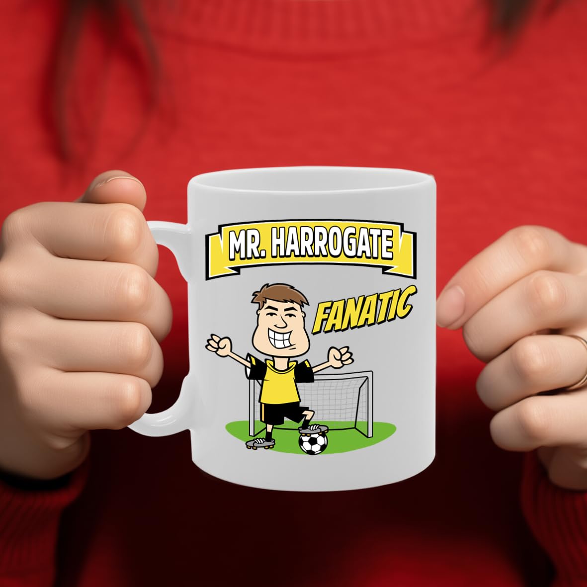 Mr Harrogate Fanatic   Printed Tea Coffee Ceramic  Mg5882 - Funny Printed Coffee Mug - Great Gift Idea
