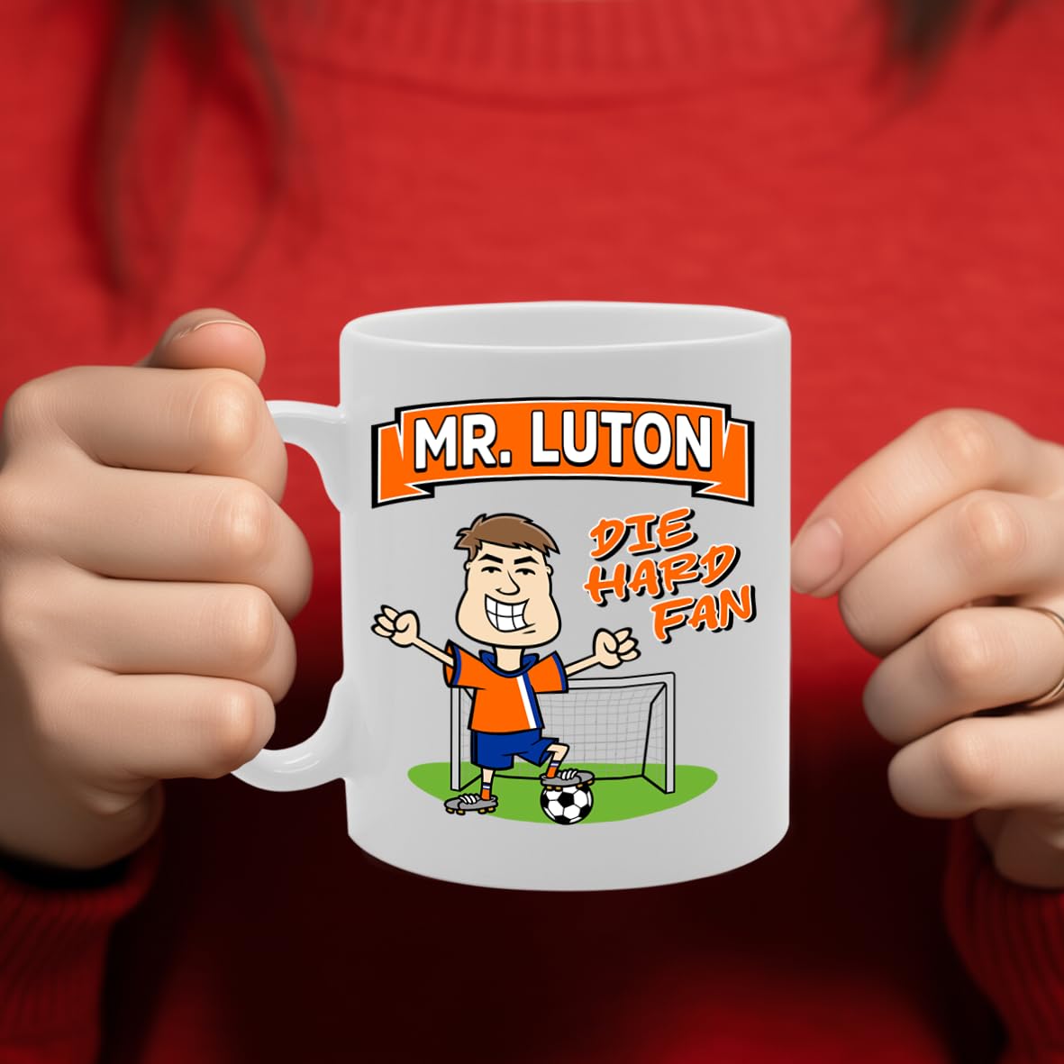Mr Luton Die Hard Fan   Printed Tea Coffee Ceramic  Mg5817 - Funny Printed Coffee Mug - Great Gift Idea