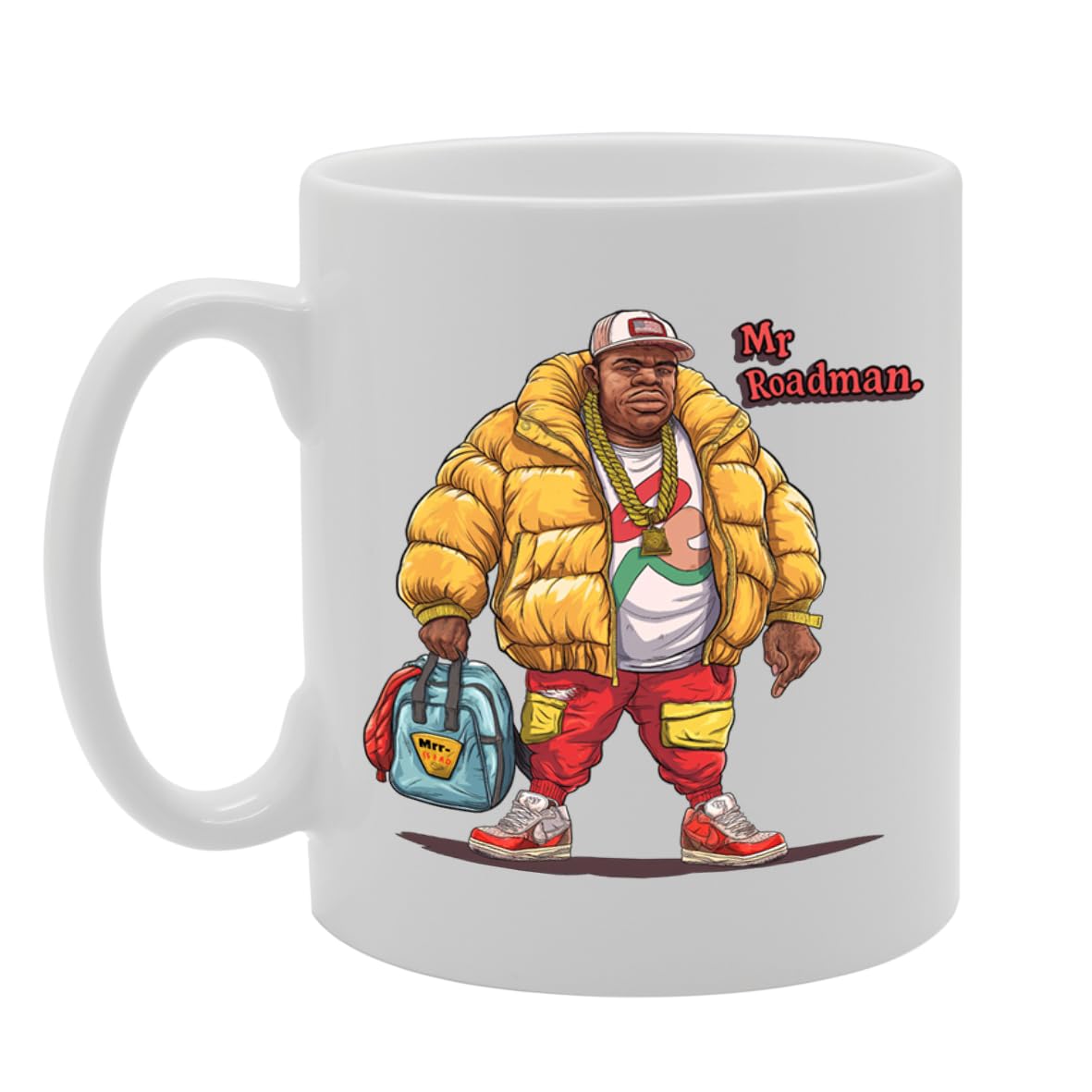 Mr Roadman  - Ideal For Urban Youth And Streetwise Individuals, 11Oz Ceramic Coffee  For Urban Fashion Enthusiasts Mg5998 - Funny Printed Coffee Mug - Great Gift Idea