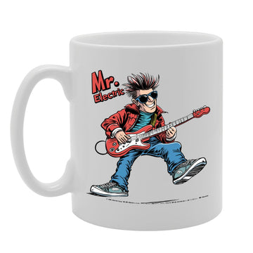 11Oz Ceramic  Mg6555 Featuring Mr Electric Guitar – For Musicians And Music Lovers - Funny Printed Coffee Mug - Great Gift Idea