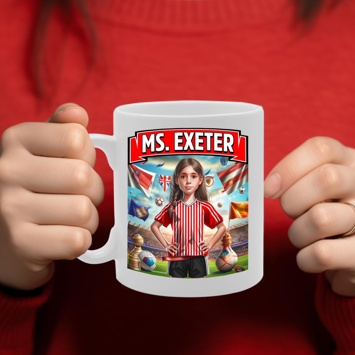 Ms Exeter   Printed Tea Coffee Ceramic  For Footie Fan Ladies Girls Mg6384 - Funny Printed Coffee Mug - Great Gift Idea