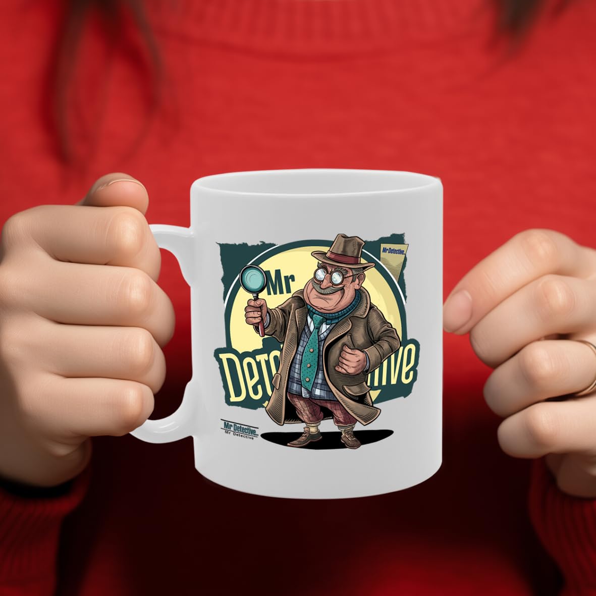 Mr Detective  - For Detectives, Investigators, Crime Enthusiasts, Durable Ceramic, Dishwasher Safe, Premium Print Mg6078 - Funny Printed Coffee Mug - Great Gift Idea
