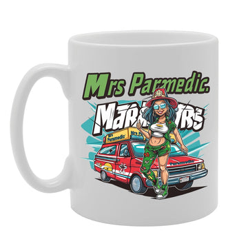 Mrs Paramedic  - For Female Paramedics, Emts, First Responders, Durable Ceramic, Dishwasher Safe, Premium Print Mg6093 - Funny Printed Coffee Mug - Great Gift Idea