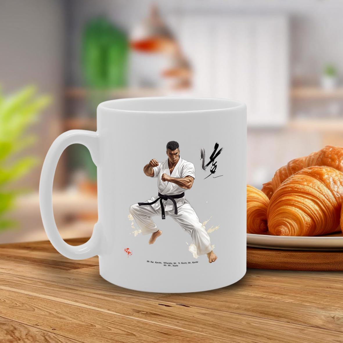 11Oz Ceramic  Featuring Popular Sports Designs From Around The World – Ideal For Sports Fans And Enthusiasts (Karate Mg6564) - Funny Printed Coffee Mug - Great Gift Idea