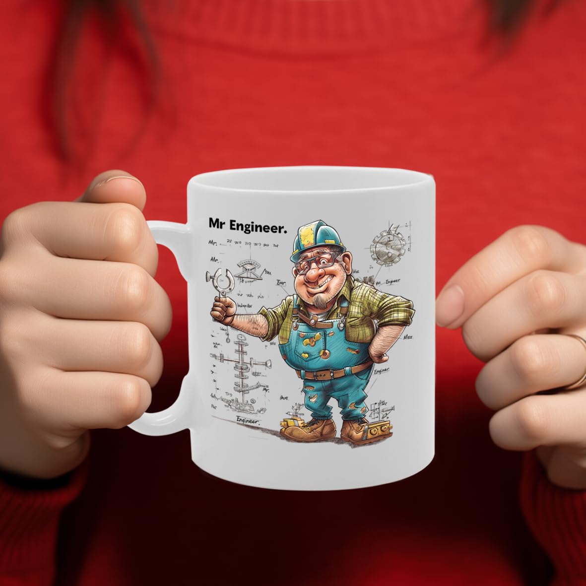Mr Engineer  - For Engineers, Stem Professionals, Tech Enthusiasts, Durable Ceramic, Dishwasher Safe Mg6042 - Funny Printed Coffee Mug - Great Gift Idea