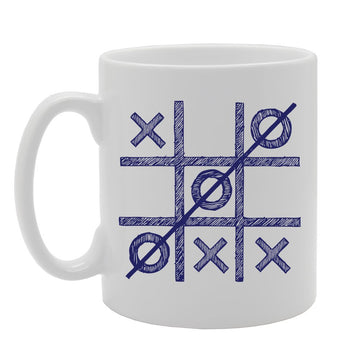 Tic Tac Toe   Printed Tea Coffee Ceramic  Mg3514 - Funny Printed Coffee Mug - Great Gift Idea