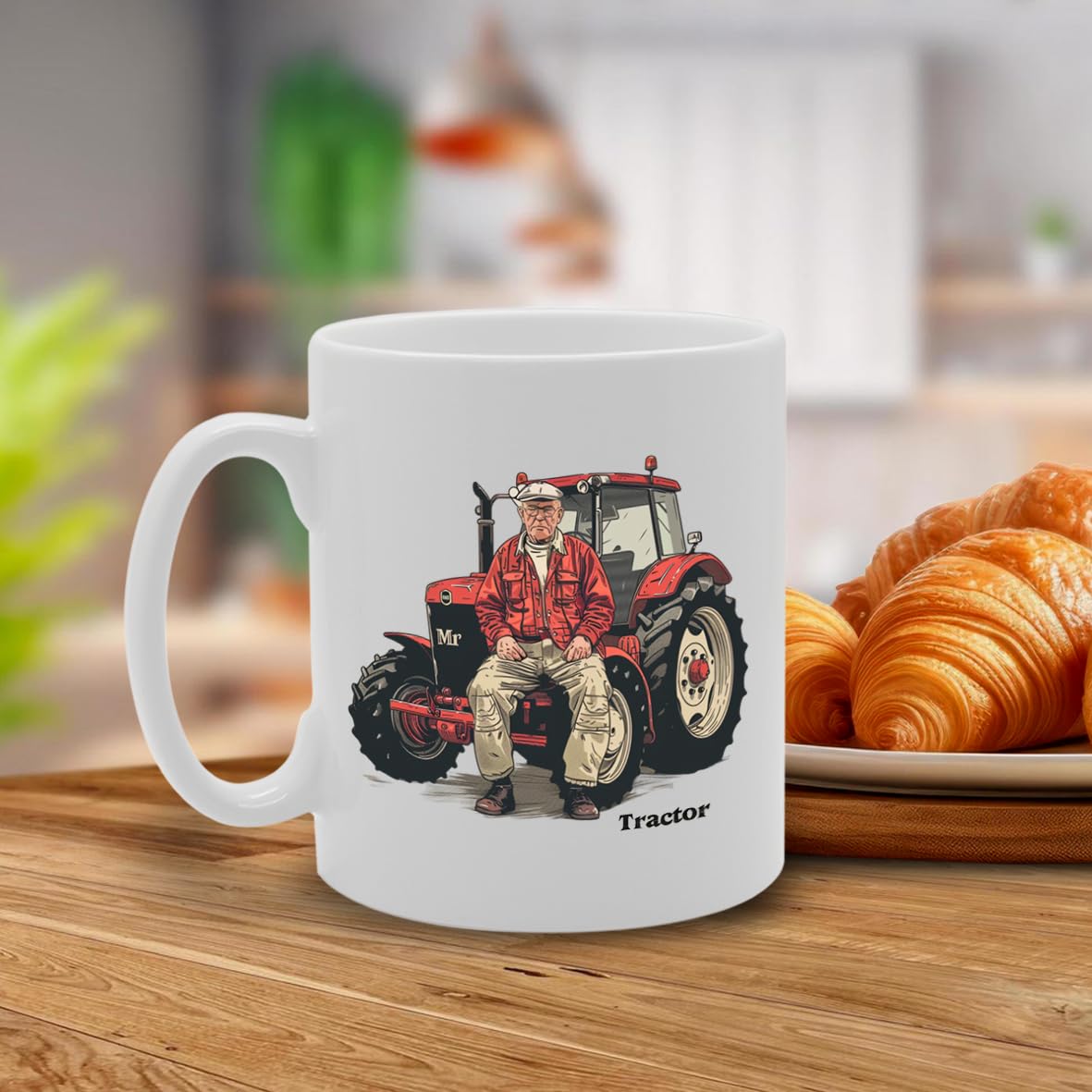 Mr Tractor  - Ideal For Tractor Drivers And Farming Enthusiasts, 11Oz Ceramic Coffee  For Agricultural Professionals And Machinery Lovers Mg5920 - Funny Printed Coffee Mug - Great Gift Idea