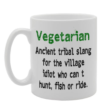 Vegetarian Funny Meaning   Printed Tea Coffee Ceramic  Mg1084 - Funny Printed Coffee Mug - Great Gift Idea
