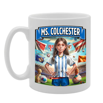 Ms Colchester   Printed Tea Coffee Ceramic  For Footie Fan Ladies Girls Mg6384 - Funny Printed Coffee Mug - Great Gift Idea