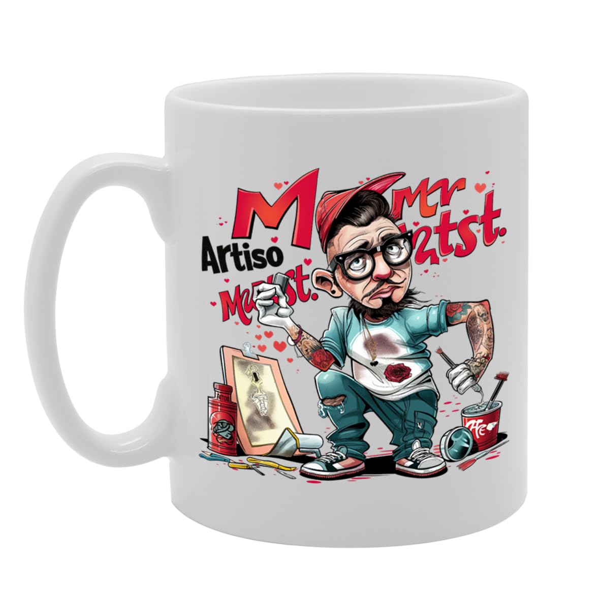 Mr Artist Ceramic  - Ideal For Artists, Creatives, And Art Enthusiasts - 11Oz Coffee  With Inspirational Design Mg6283 - Funny Printed Coffee Mug - Great Gift Idea