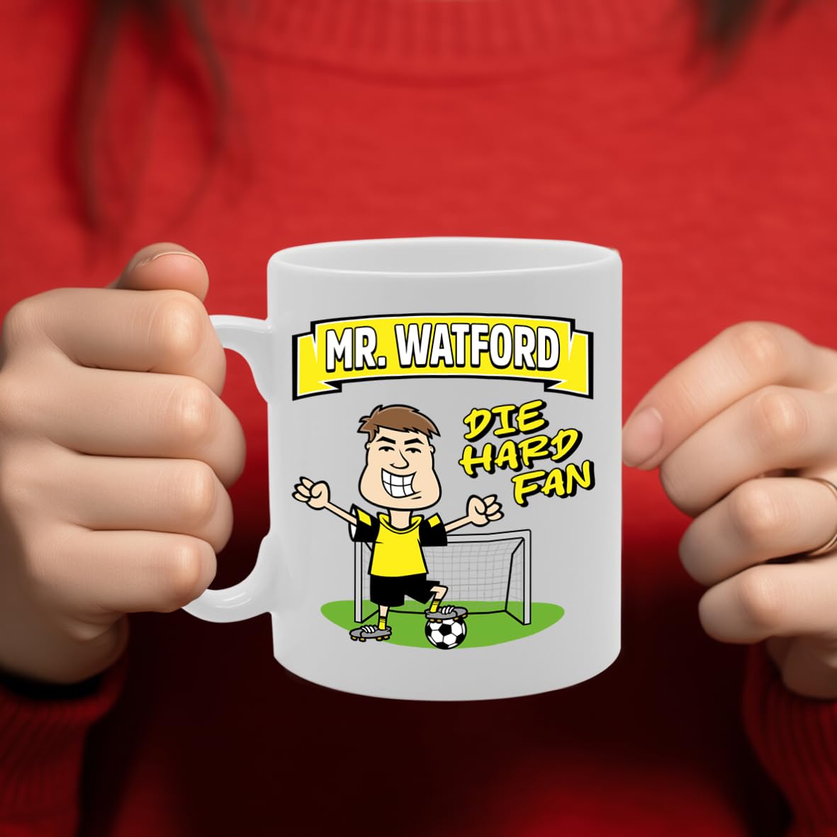 Mr Watford Die Hard Fan   Printed Tea Coffee Ceramic  Mg5833 - Funny Printed Coffee Mug - Great Gift Idea
