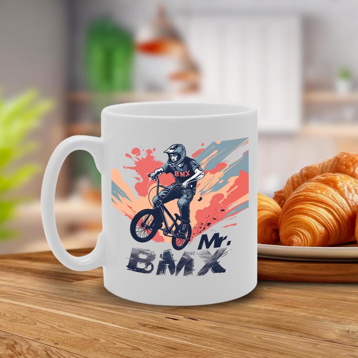 Mr Bmx  - Ideal For Bmx Riders And Cycling Enthusiasts, 11Oz Ceramic Coffee  For Bike Lovers And Extreme Sports Fans Mg5960 - Funny Printed Coffee Mug - Great Gift Idea