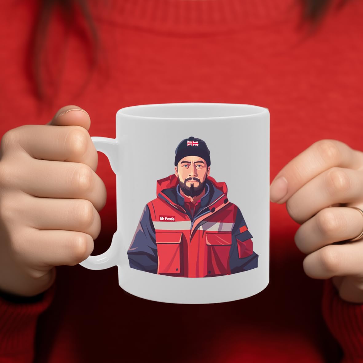 Mr Postie  - Ideal For Postmen And Mail Carriers, 11Oz Ceramic Coffee  For Postal Workers And Delivery Professionals Mg5952 - Funny Printed Coffee Mug - Great Gift Idea
