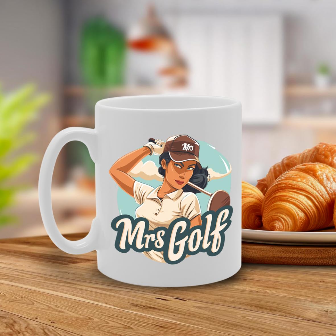 Mrs Golf  - Ideal For Golfers And Sports Enthusiasts, 11Oz Ceramic Coffee  For Golf Fans And Club Members Mg5990 - Funny Printed Coffee Mug - Great Gift Idea