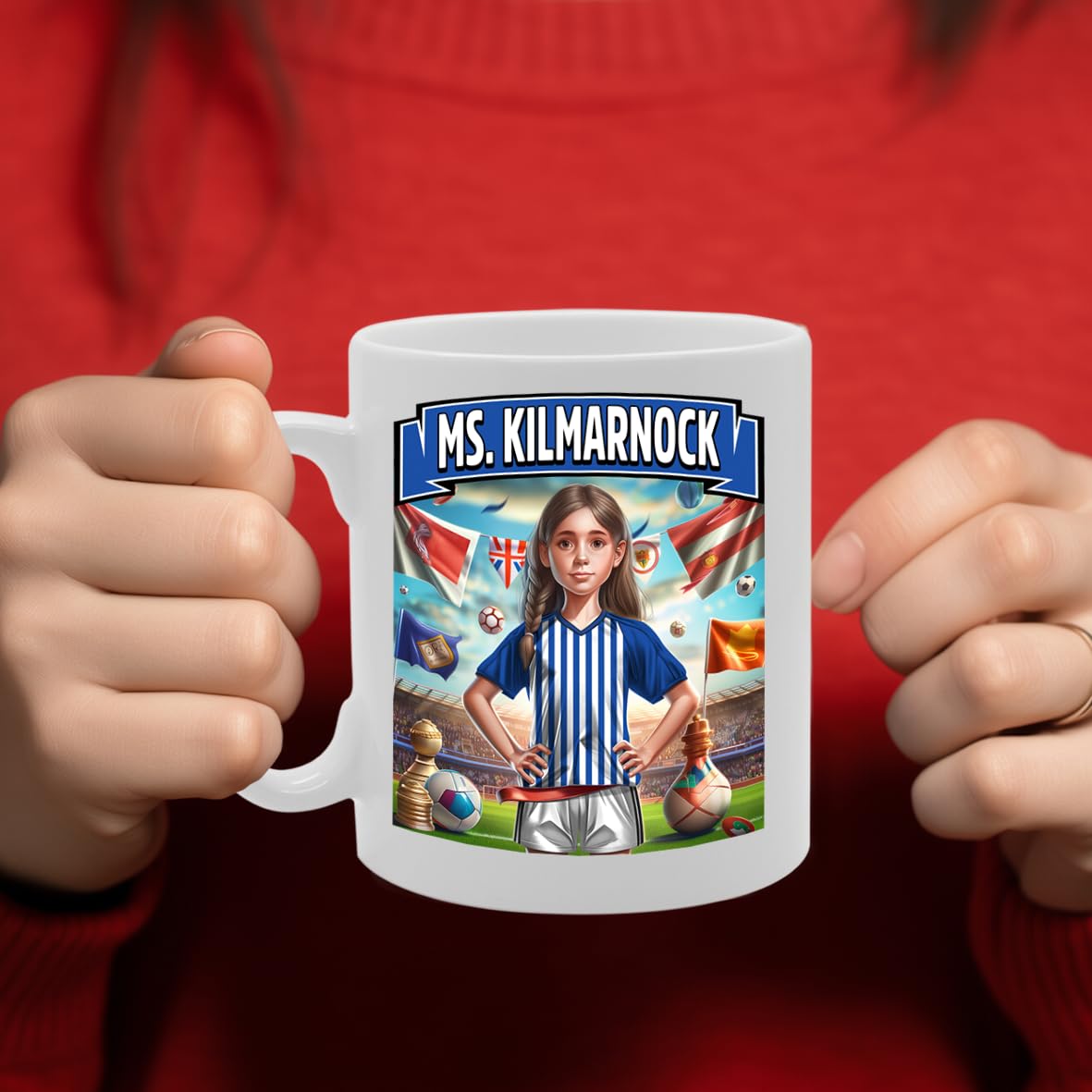 Football Fan Ceramic  - Perfect   For Soccer Lovers, Ladies & Girls - Printed Cup For Footie Enthusiasts (Dundee) - Funny Printed Coffee Mug - Great Gift Idea