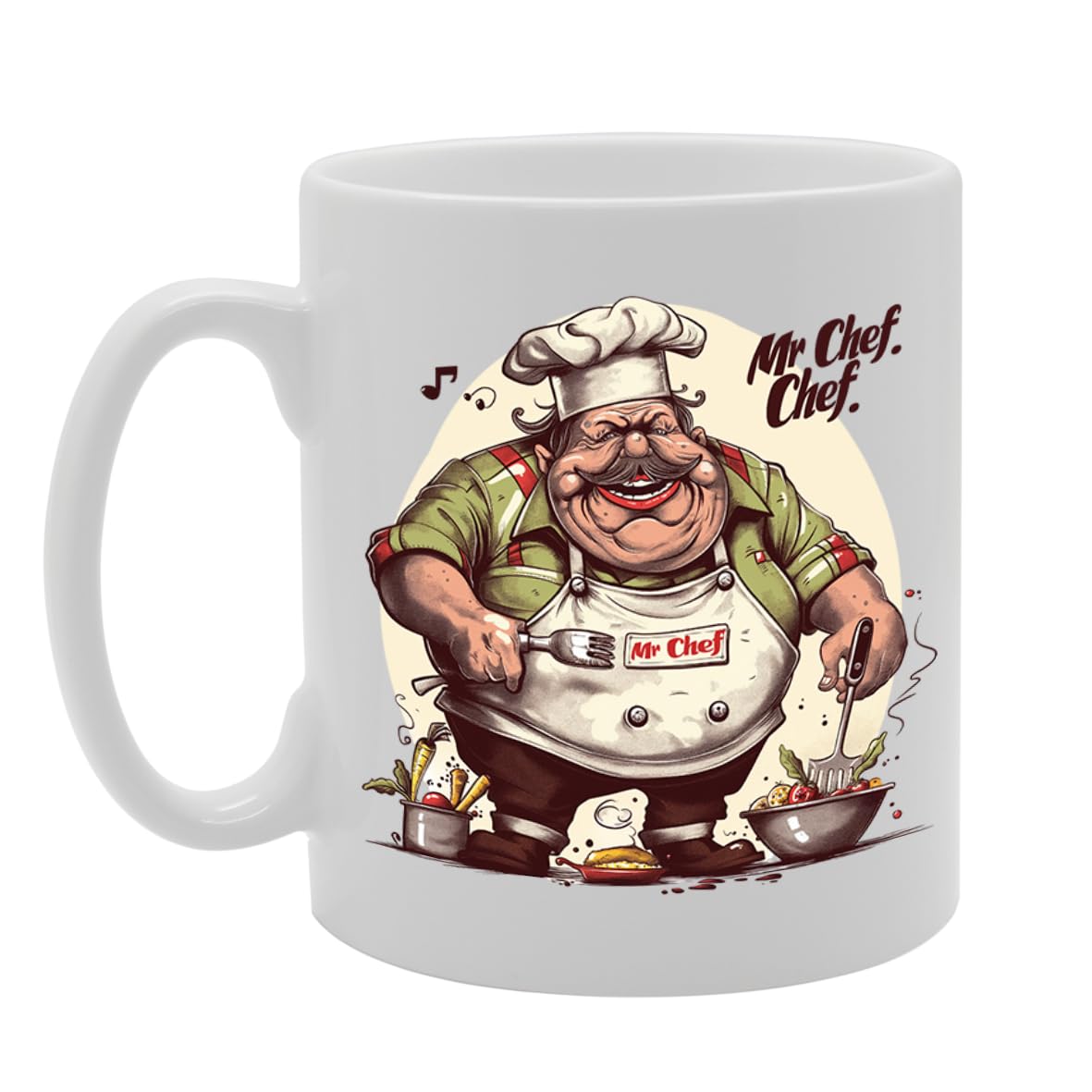 Mr Chef  - For Chefs, Culinary Experts, Cooking Enthusiasts, Durable Ceramic, Dishwasher Safe, Ideal For Culinary Professionals Mg6034 - Funny Printed Coffee Mug - Great Gift Idea