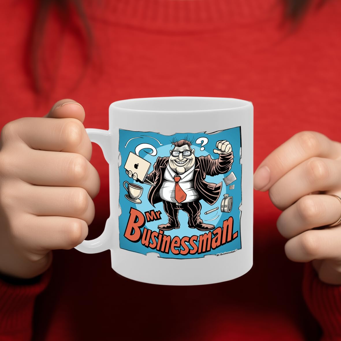 Mr Businessman Ceramic  - Ideal For Professional Men, Entrepreneurs, And Executives - 11Oz Coffee  With Empowering Design Mg6298 - Funny Printed Coffee Mug - Great Gift Idea