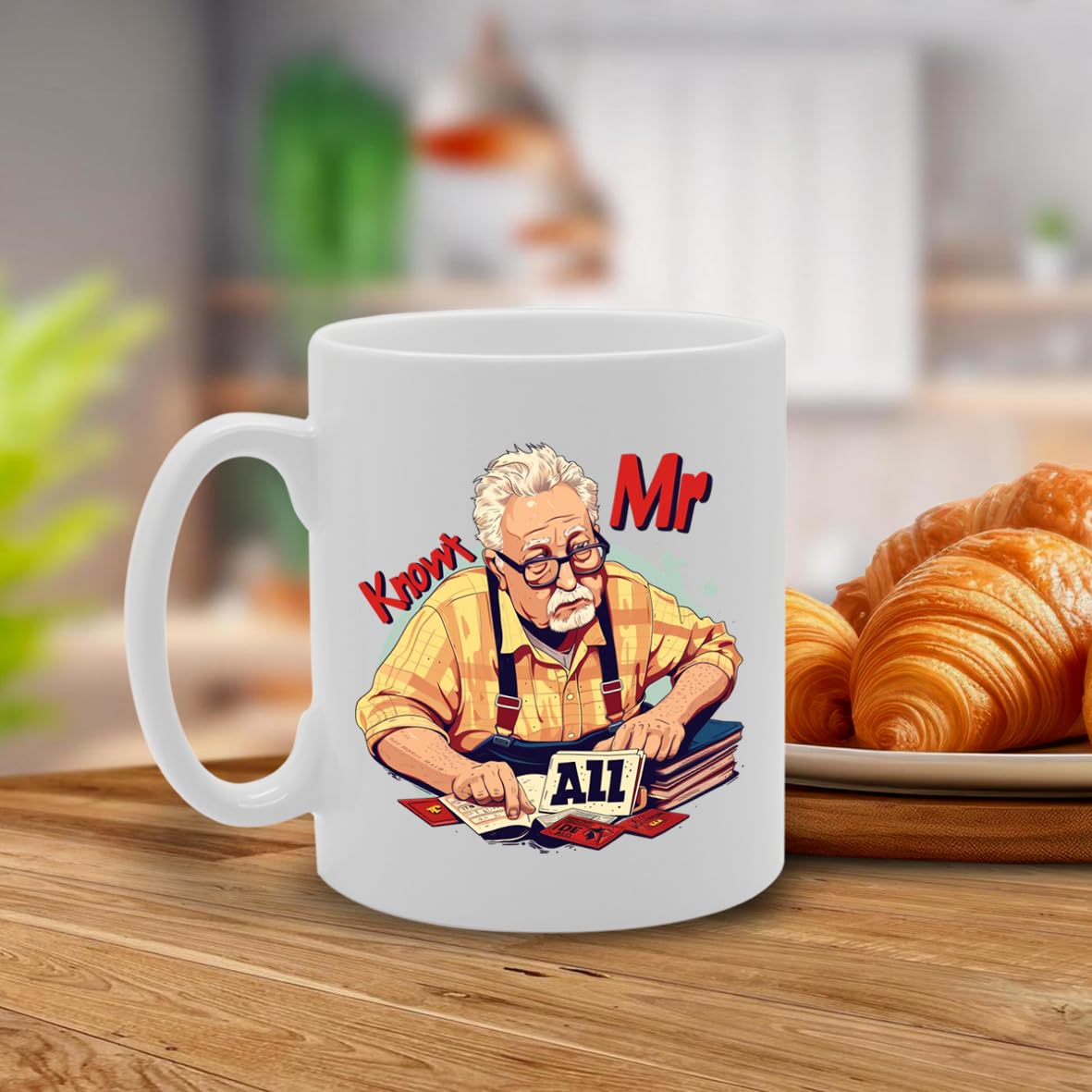 Mr Know Everything  - Ideal For Knowledge Seekers And Trivia Lovers, 11Oz Ceramic Coffee  For Know-It-Alls And Intellectual Enthusiasts Mg5937 - Funny Printed Coffee Mug - Great Gift Idea