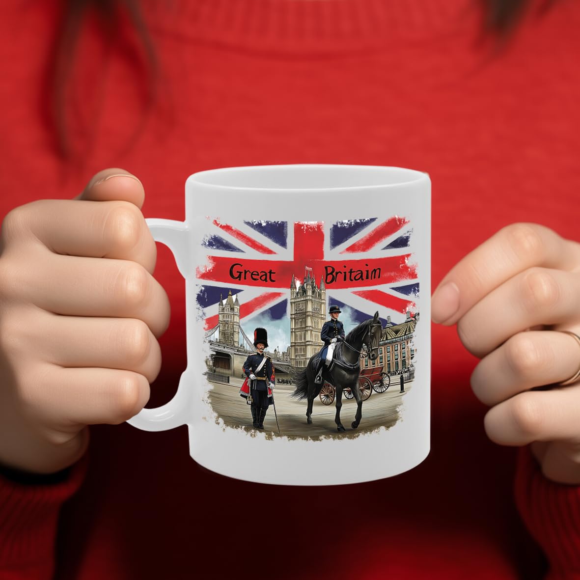 Printed Coffee Ceramic  Featuring Great Britain 4 Design (Great Britain 3) Mg6431 - Funny Printed Coffee Mug - Great Gift Idea