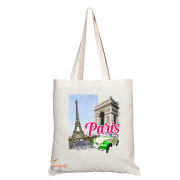 TB1506 Paris Arc de Triomphe Novelty Present Gift Printed Tourist Tote Shoulder Souvenir Gift Bag