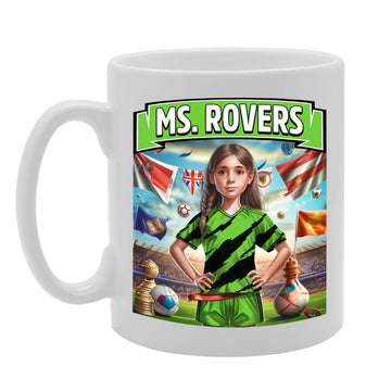 Ms Forest Green   Printed Tea Coffee Ceramic  For Footie Fan Ladies Girls Mg6384 - Funny Printed Coffee Mug - Great Gift Idea