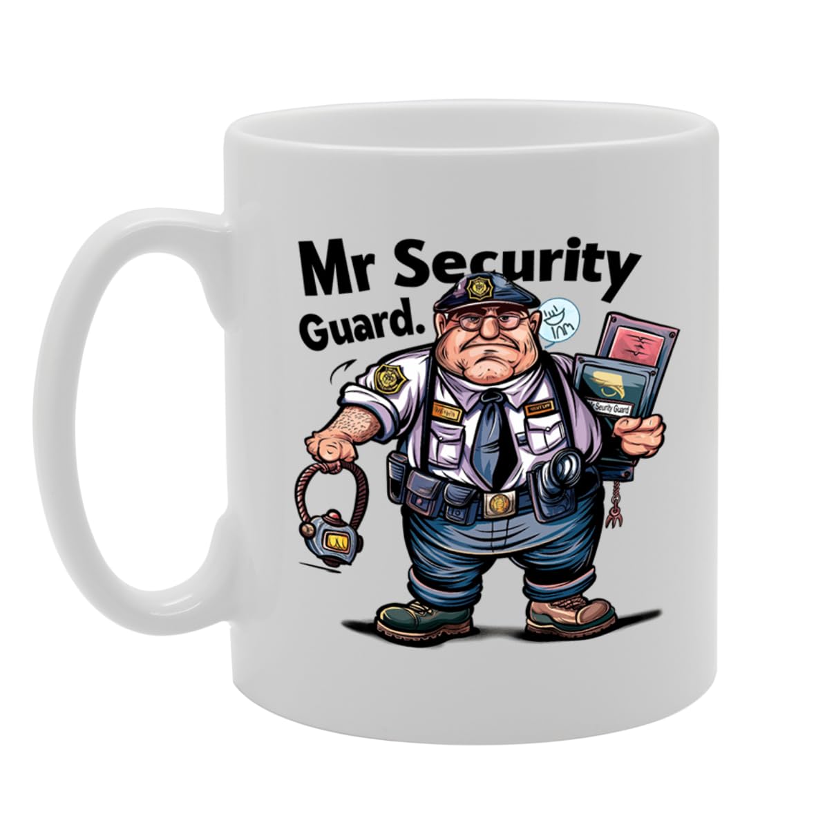 Mr Security Guard Ceramic  - Ideal For Security Personnel, Guards, And Law Enforcement - 11Oz Coffee  With Empowering Design Mg6273 - Funny Printed Coffee Mug - Great Gift Idea