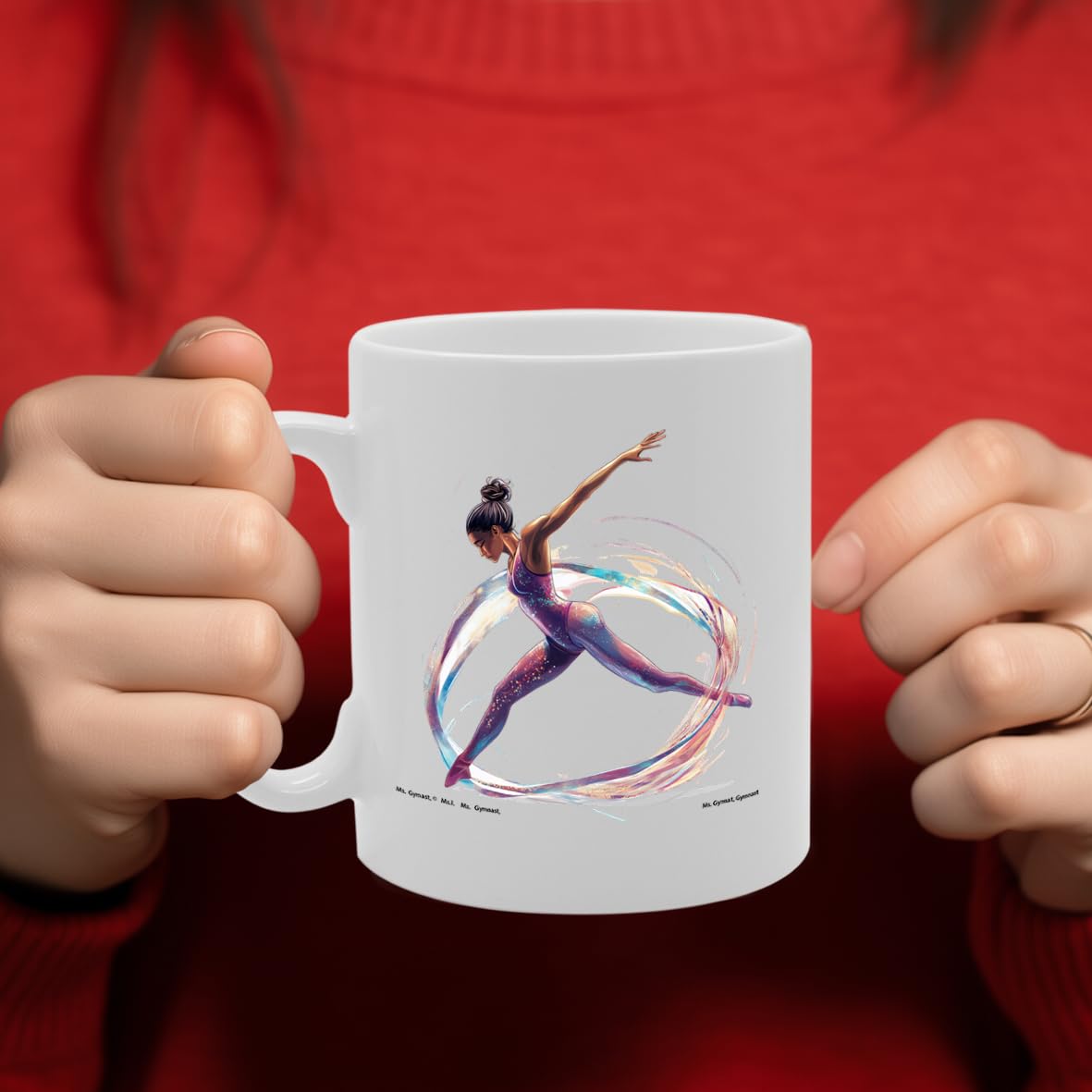 11Oz Ceramic  Featuring Popular Sports Designs From Around The World – Ideal For Sports Fans And Enthusiasts (Gymnast Mg6591) - Funny Printed Coffee Mug - Great Gift Idea
