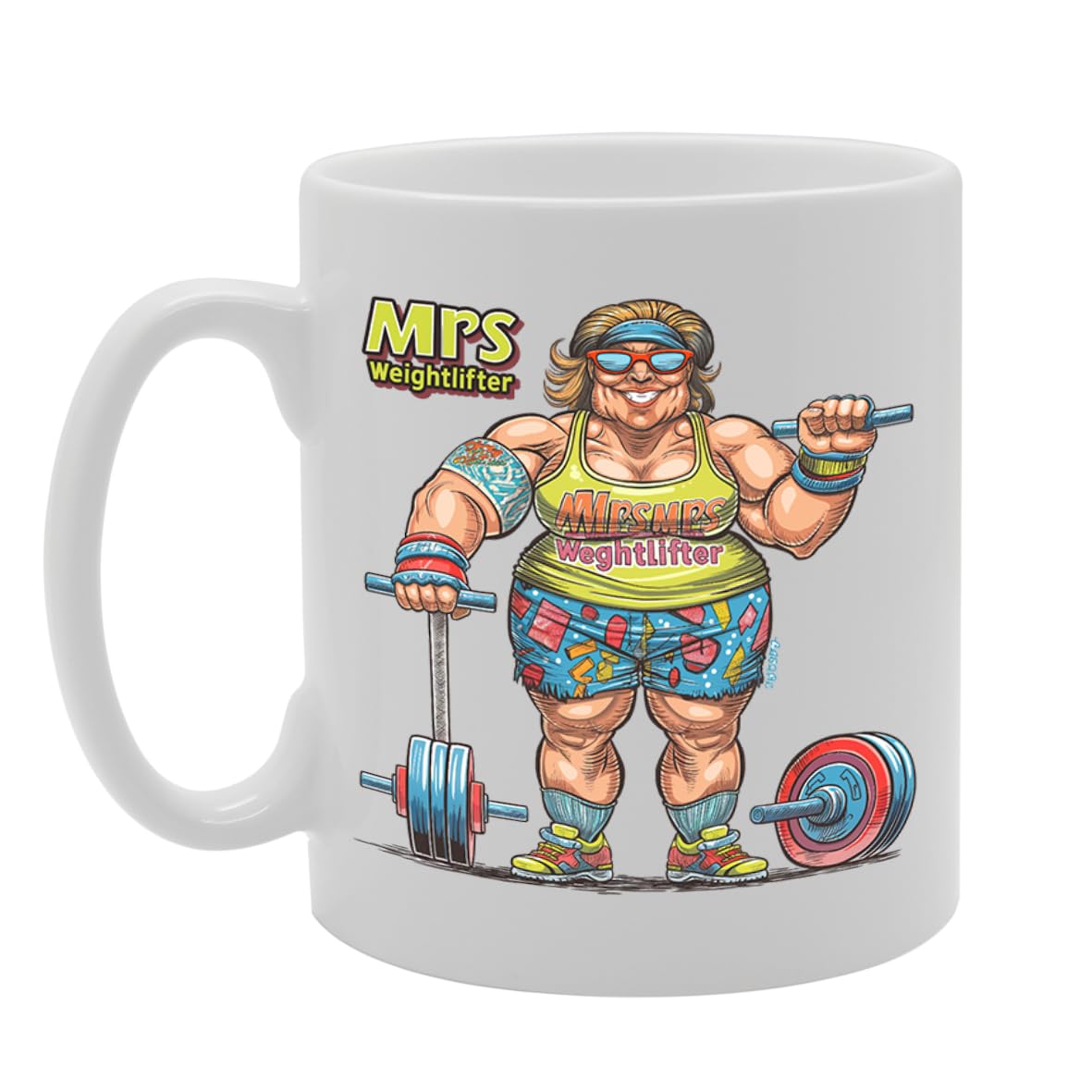 Mrs Weightlifter  - For Female Weightlifters, Fitness Enthusiasts, Gym Goers, Durable Ceramic, Dishwasher Safe, Premium Print Mg6085 - Funny Printed Coffee Mug - Great Gift Idea