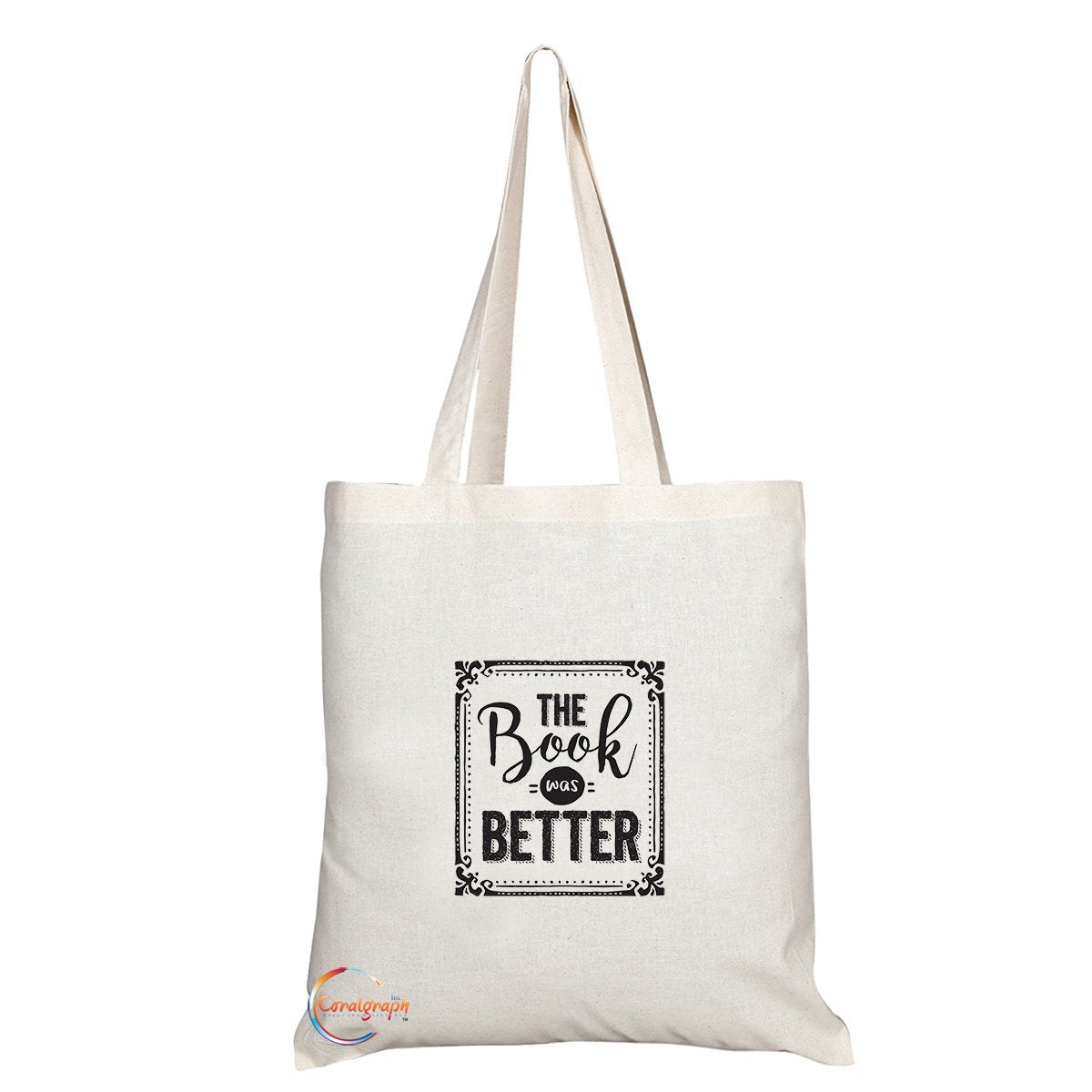 TB115 The Book Was Better Novelty Present Gift Printed Eco-Friendly Stylish Long Handled Tote Shoulder Bag