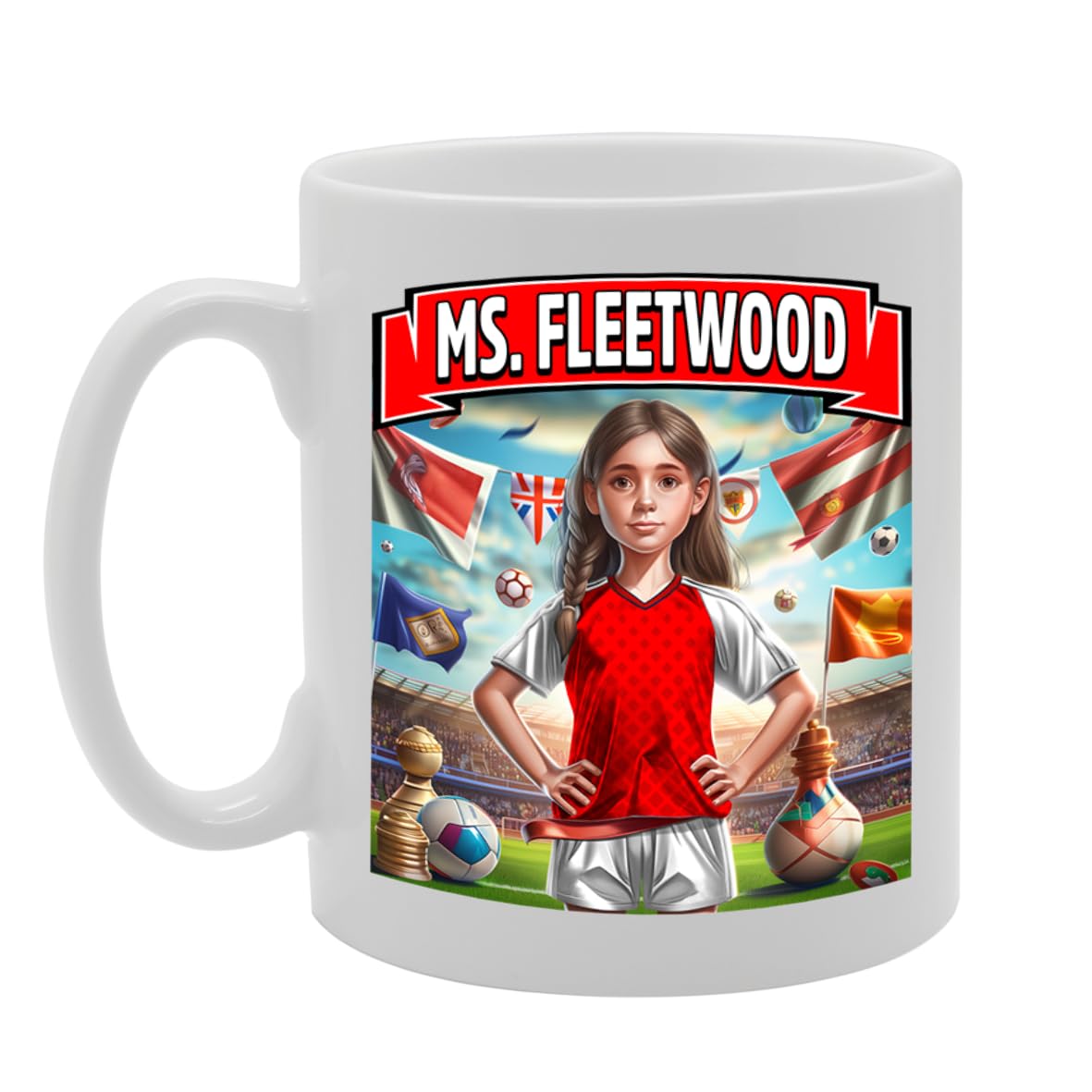 Ms Fleetwood   Printed Tea Coffee Ceramic  For Footie Fan Ladies Girls Mg6384 - Funny Printed Coffee Mug - Great Gift Idea