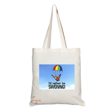 TB177 I SUPPORT SINGLE MOM Novelty Present Gift Printed Eco-Friendly Stylish Long Handled Tote Shoulder Bag