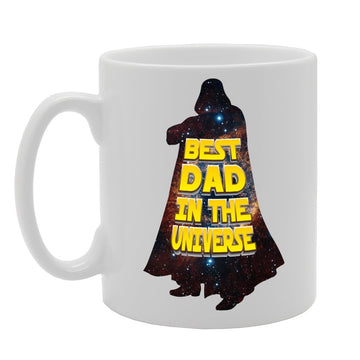 Best Dad In The Universe   Printed Tea Coffee Ceramic  Mg2819 - Funny Printed Coffee Mug - Great Gift Idea
