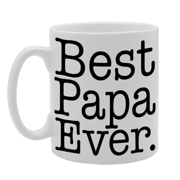 Best Papa Ever   Printed Tea Coffee Ceramic  Mg410 - Funny Printed Coffee Mug - Great Gift Idea