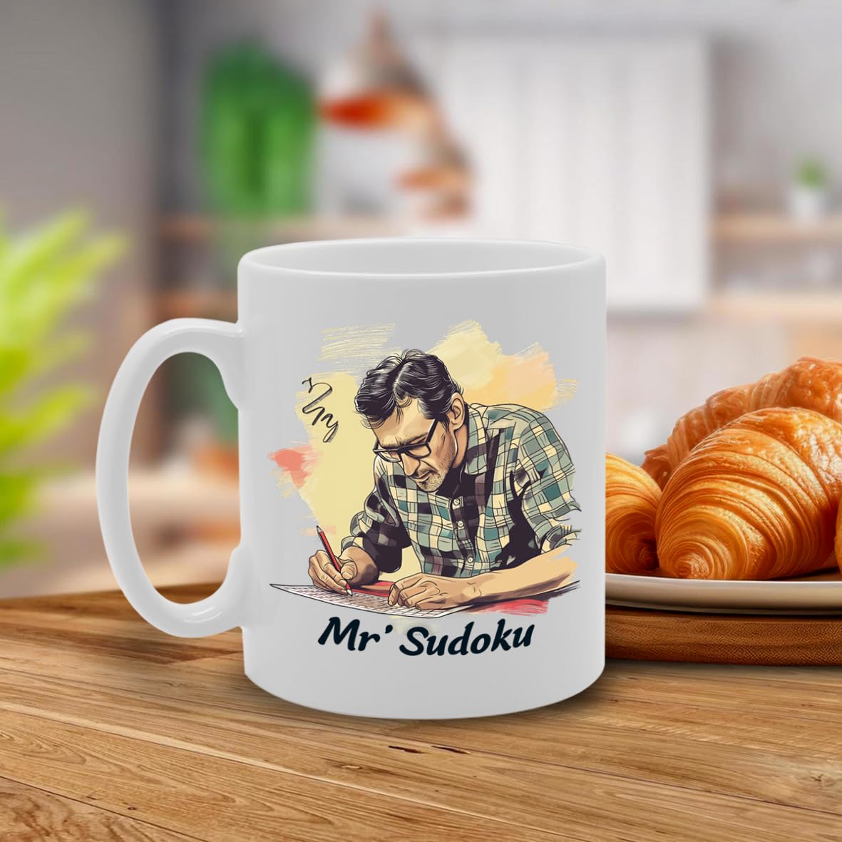 Mr Sudoku  - Ideal For Puzzle Enthusiasts And Brain Teaser Lovers, 11Oz Ceramic Coffee  For Sudoku Fans And Logic Puzzle Solvers Mg5982 - Funny Printed Coffee Mug - Great Gift Idea