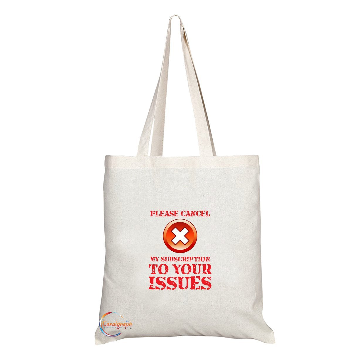 TB050 PLEASE CANCEL MY SUBSCRIPTION Novelty Present Gift Printed Eco-Friendly Stylish Long Handled Tote Shoulder Bag