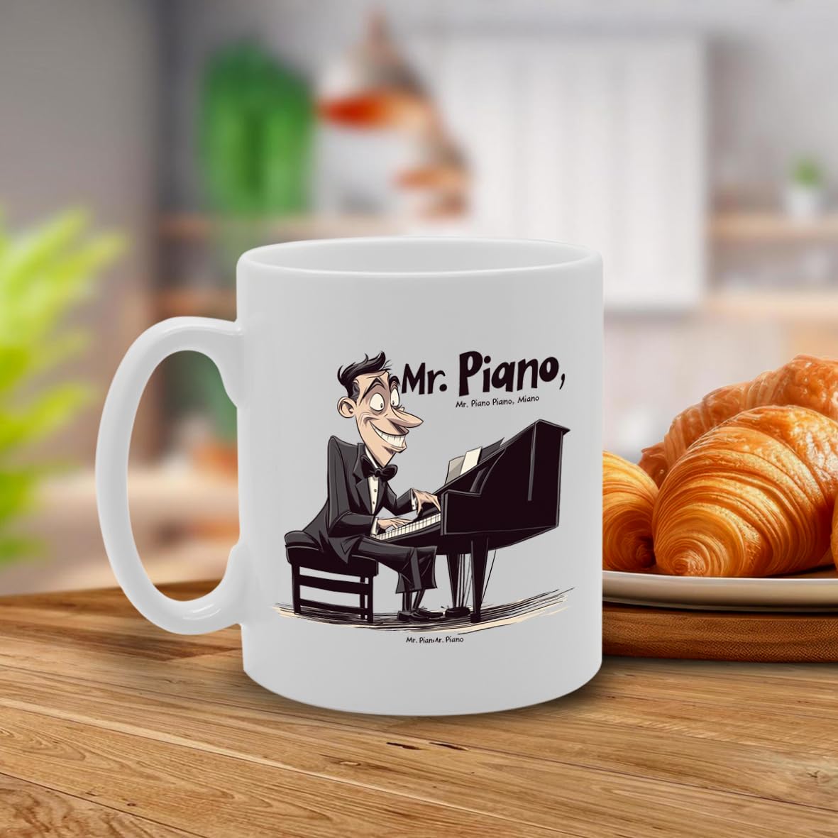 11Oz Ceramic  Mg6558 Featuring Mr French Horn – For Musicians And Music Lovers - Funny Printed Coffee Mug - Great Gift Idea
