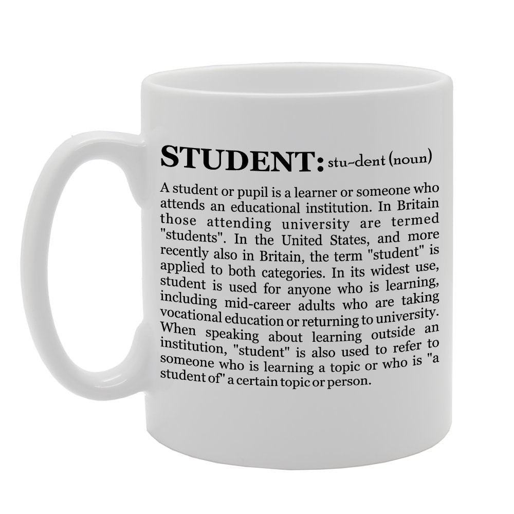 Student Funny Dictionary   Printed Tea Coffee Ceramic  Mg2318 - Funny Printed Coffee Mug - Great Gift Idea