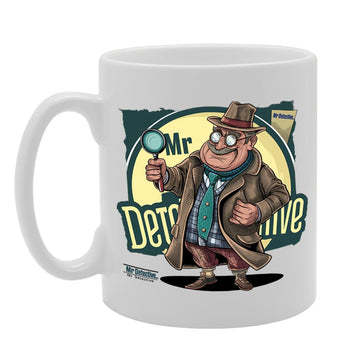 Mr Detective  - For Detectives, Investigators, Crime Enthusiasts, Durable Ceramic, Dishwasher Safe, Premium Print Mg6078 - Funny Printed Coffee Mug - Great Gift Idea