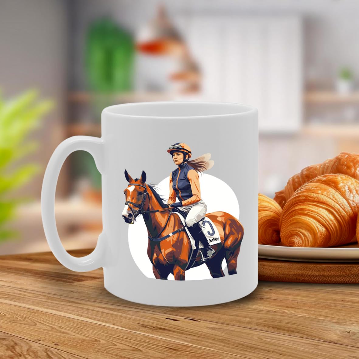 Mrs Jockey  - Ideal For Jockeys And Horse Racing Enthusiasts, 11Oz Ceramic Coffee  For Equestrian Sports Lovers Mg5972 - Funny Printed Coffee Mug - Great Gift Idea