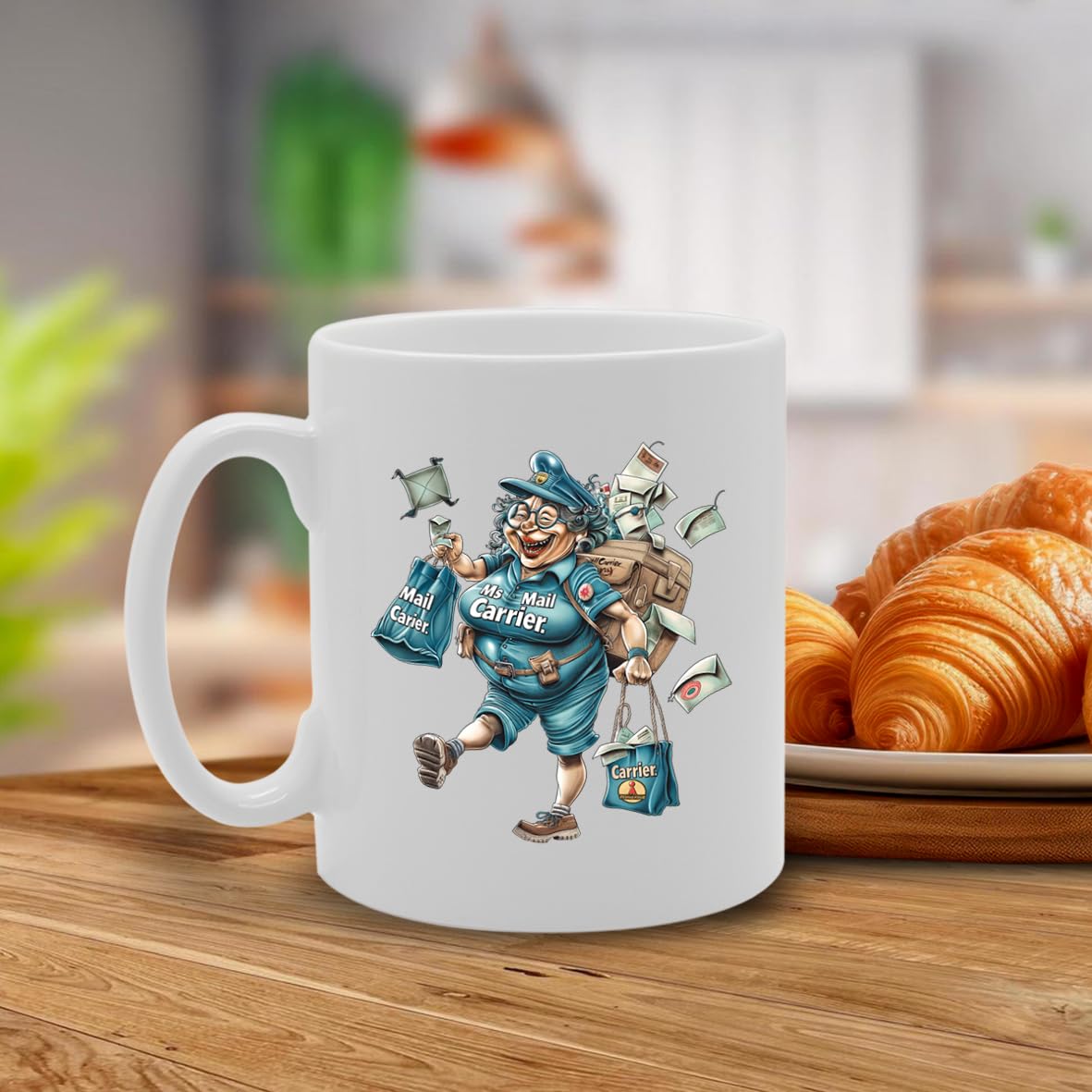 Ms Mail Ceramic  - Ideal For Mail Carriers, Postal Workers, And Delivery Personnel - 11Oz Coffee  With Charming Design Mg6275 - Funny Printed Coffee Mug - Great Gift Idea