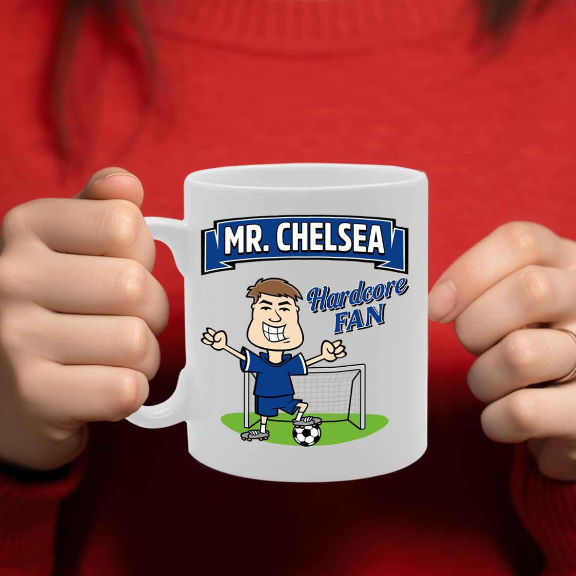 Mr Chelsea Hardcore Fan   Printed Tea Coffee Ceramic  Mg5811 - Funny Printed Coffee Mug - Great Gift Idea