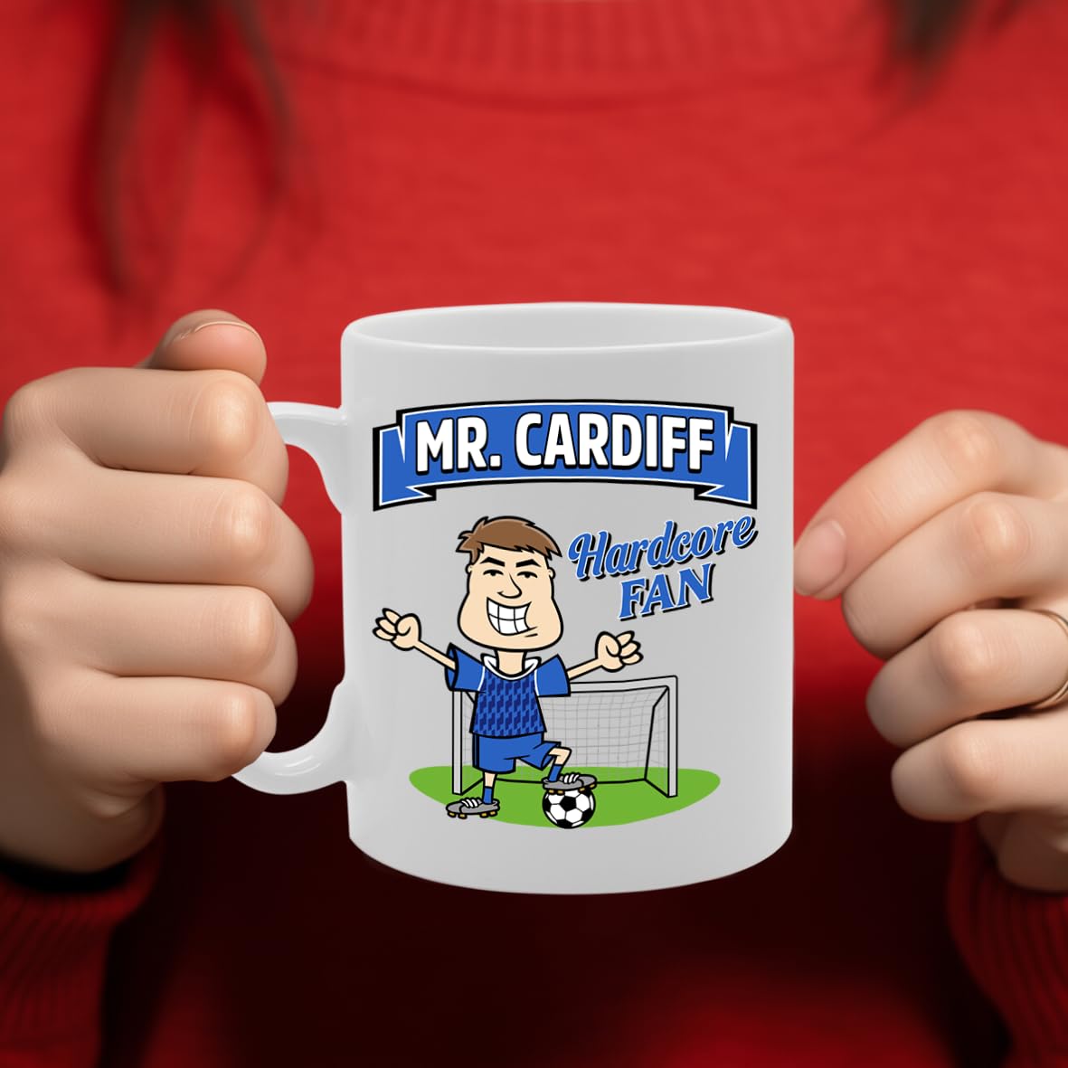 Mr Cardiff Hardcore Fan   Printed Tea Coffee Ceramic  Mg5831 - Funny Printed Coffee Mug - Great Gift Idea